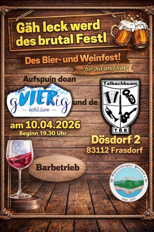 Gäh leck werd des brutal Festl