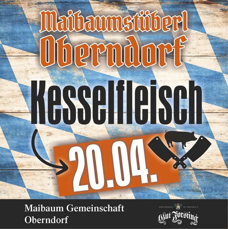 Flyer für Kesselfleisch essen in Ebersberg