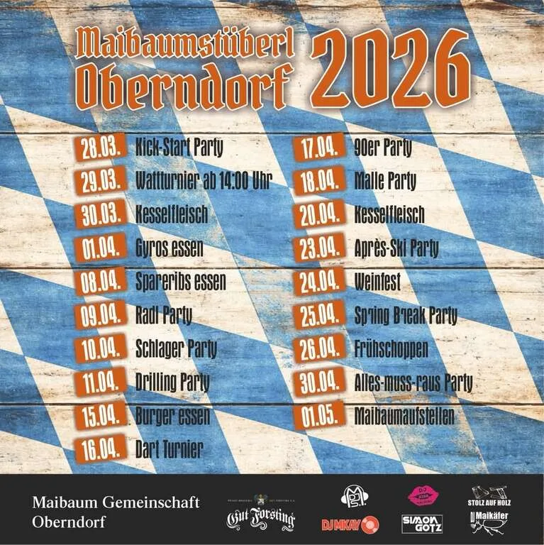 Flyer für Stüberlbetrieb in Ebersberg