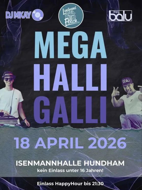 Flyer für Mega Halli Galli in Hundham