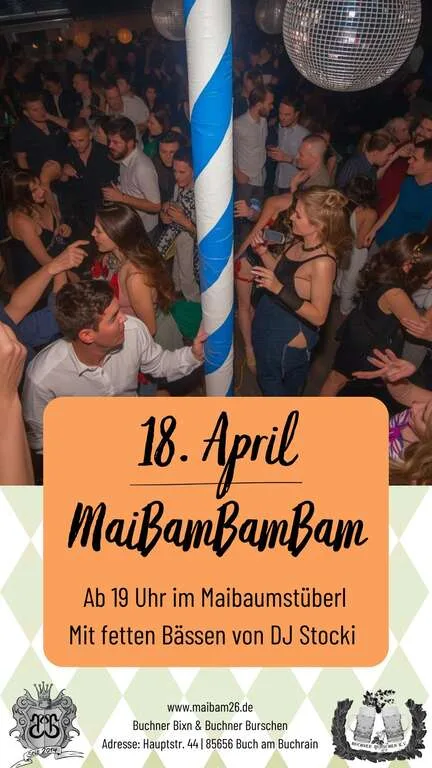 Flyer für MaiBamBamBam in Buch am Buchrain