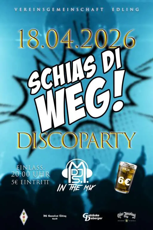 Flyer für Schias di Weg in Edling