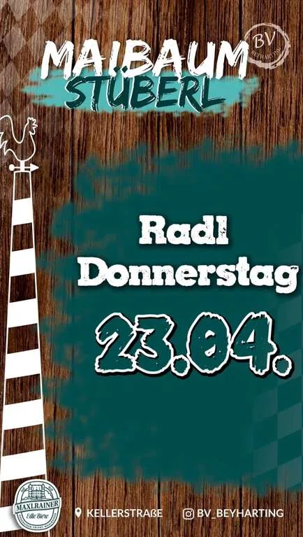 Flyer für Radl Donnerstag in Beyharting