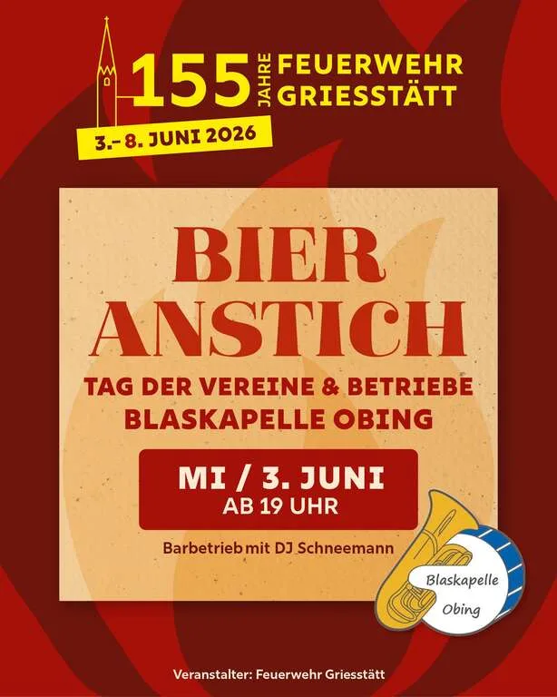 Flyer für Bieranstich in Griesstätt