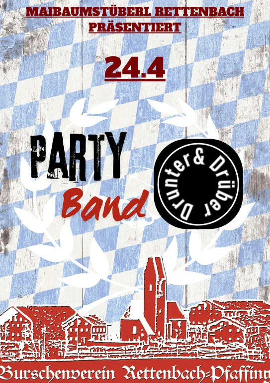 Flyer für Party Band Drunter und Drüber in Pfaffing