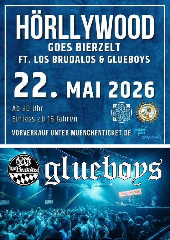 Flyer für HÖRLLYWOOD goes Bierzelt in Hörlkofen