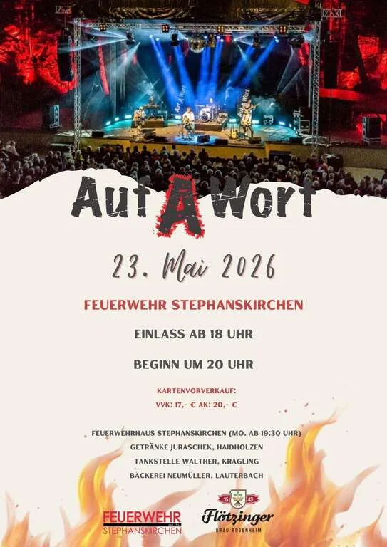 Flyer für Auf A Wort in Stephanskirchen