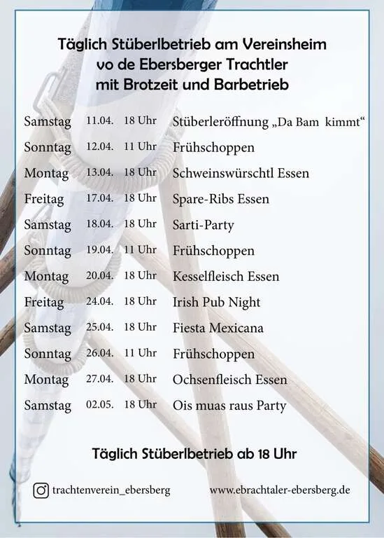 Flyer für Irish Pub Night in Ebersberg