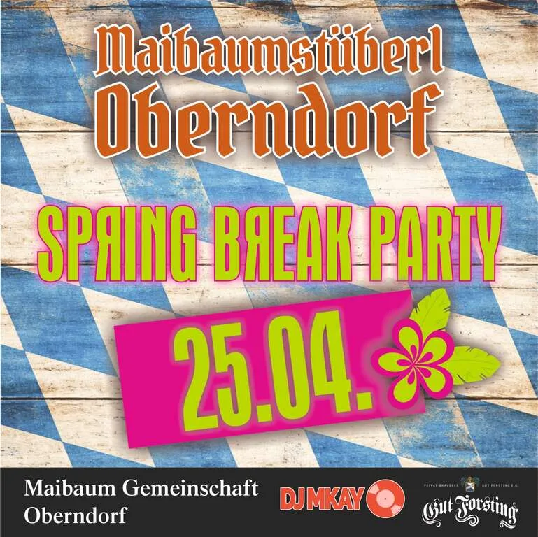 Flyer für Spring Break Party in Ebersberg