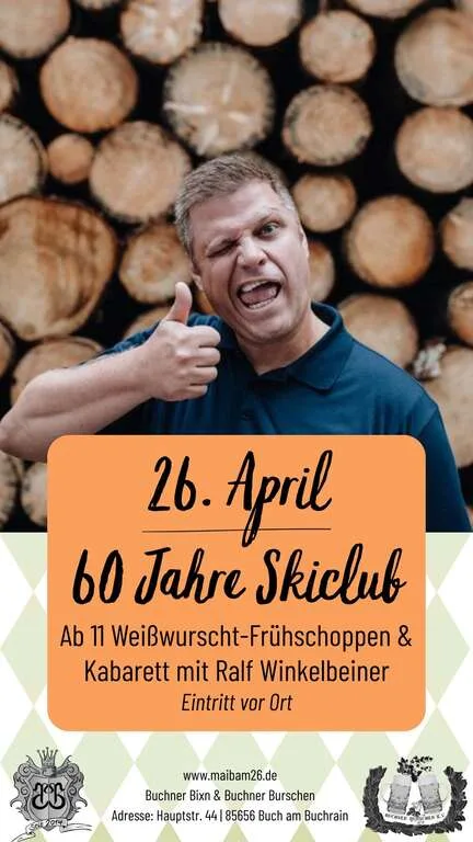 Flyer für 60 Jahre Skiclub Buch in Buch am Buchrain