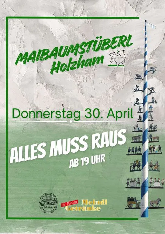 Flyer für Alles muss raus in Bruckmühl