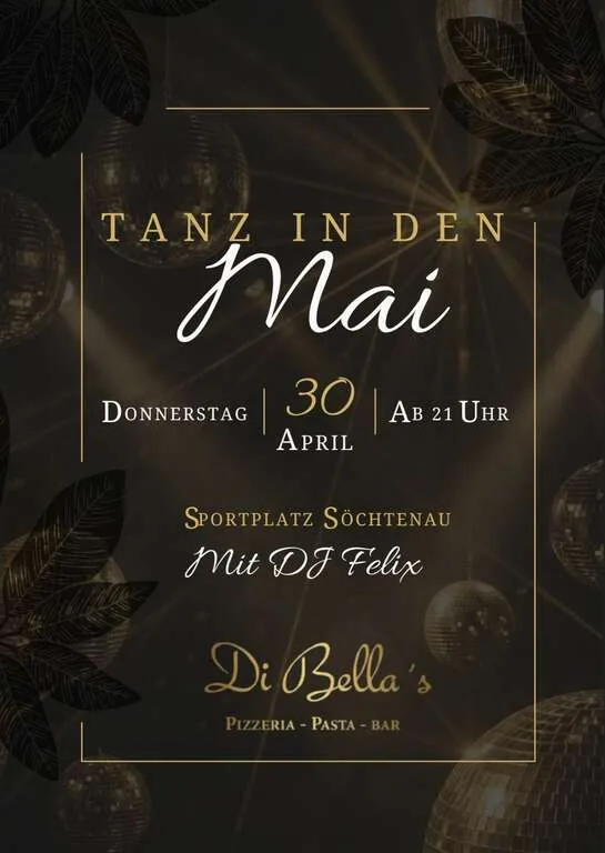 Flyer für Tanz in den Mai in Söchtenau