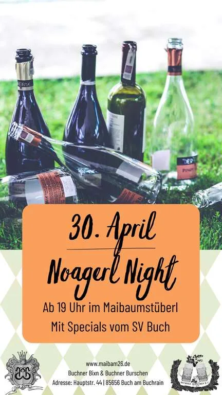 Flyer für Noagerl Night in Mitterbuch