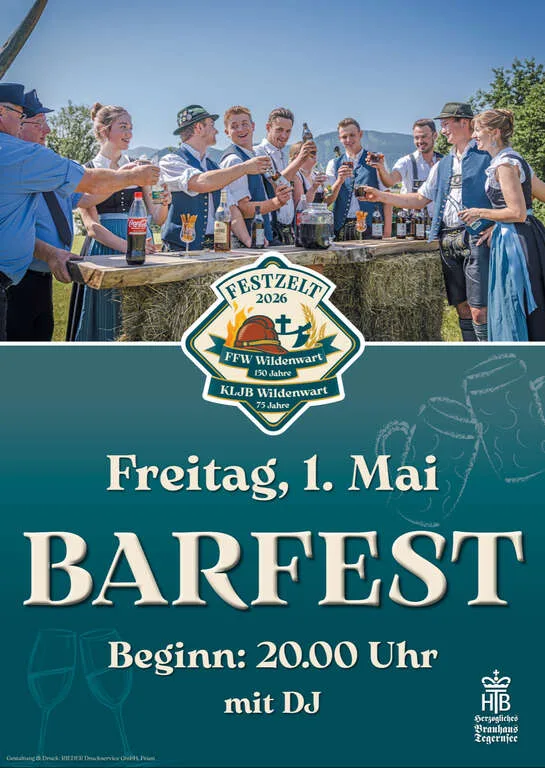Flyer für Barfest in Wildenwart