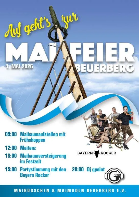 Flyer für Maifeier Beuerberg in Beuerberg