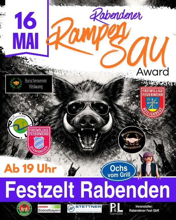 Flyer für Schmankerlabend Rabenden
