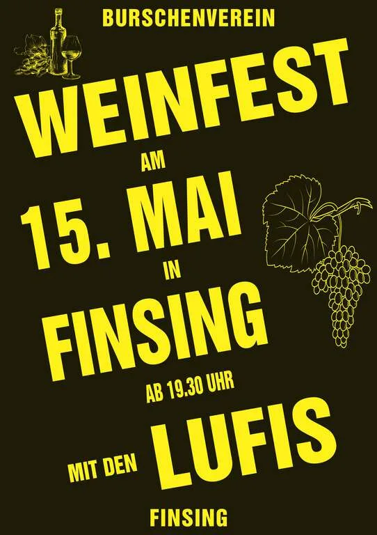 Flyer für Weinfest