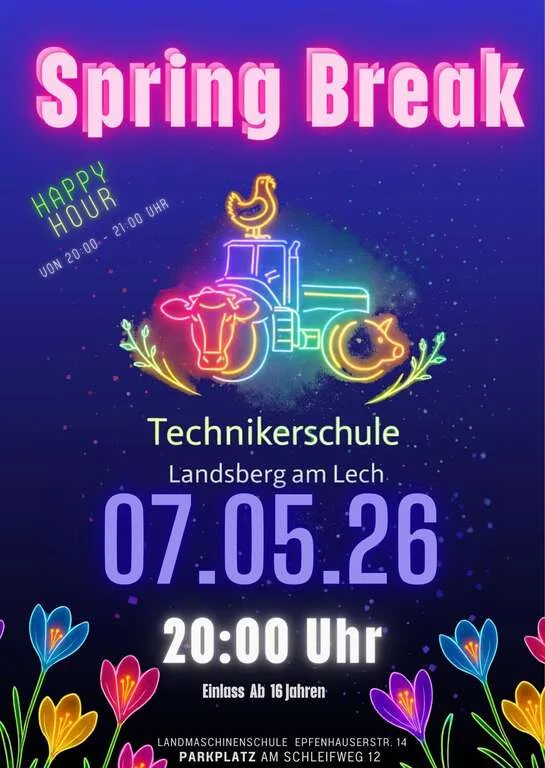 Flyer für Spring Break