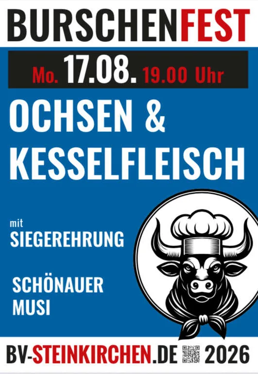 Flyer für Ochsen- & Kesselfleischessen in Aßling