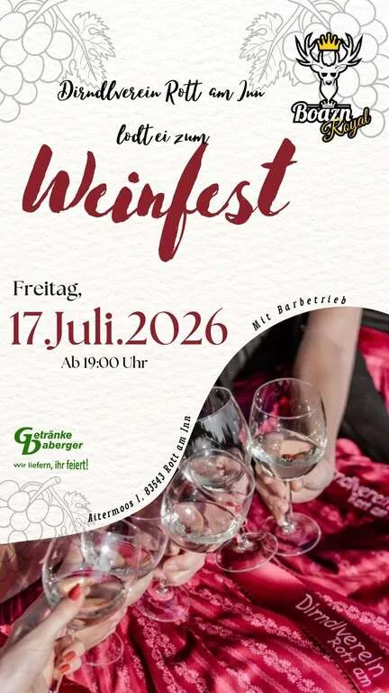 Flyer für Weinfest