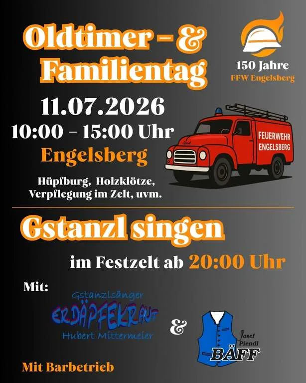 Flyer für Oldtimer- & Familientag in Engelsberg