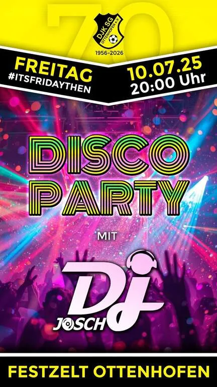 Flyer für 70 Jahr Feier DJK Ottenhofen in Ottenhofen