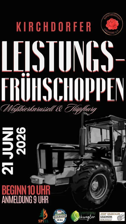 Flyer für Leistungsfrühschoppen in Bruckmühl