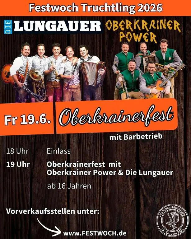 Flyer für Oberkrainerfest in Seeon-Seebruck