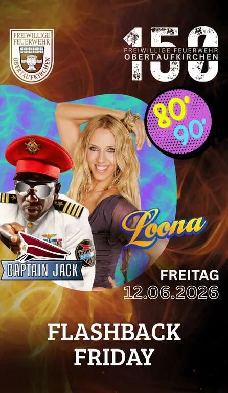 Flyer für Flashback-Friday in Obertaufkirchen