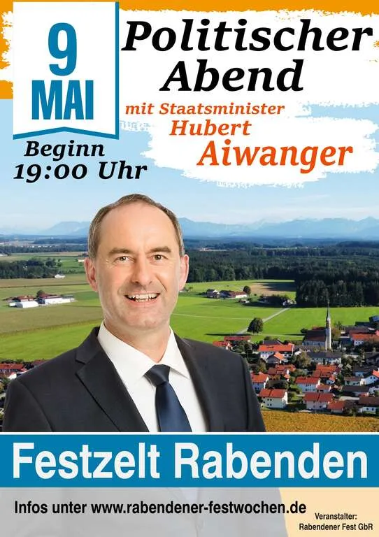 Flyer für Politischer Abend Rabenden in Altenmarkt