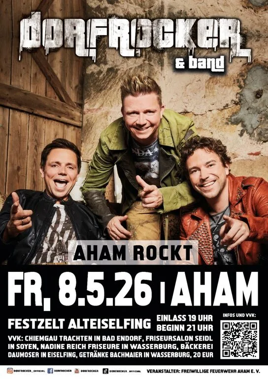 Flyer für 150 Jahre FFW Aham in Alteiselfing