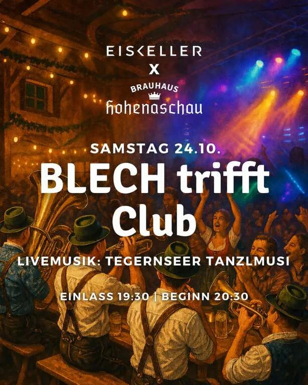 Flyer für BLECH trifft CLUB