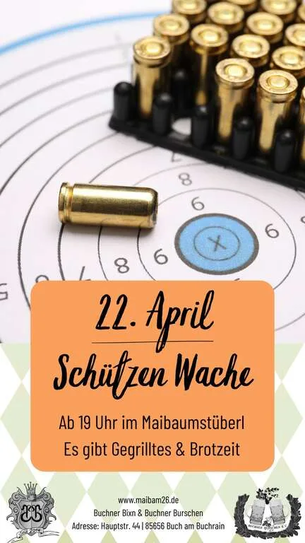 Flyer für Schützen Wache in Buch am Buchrain