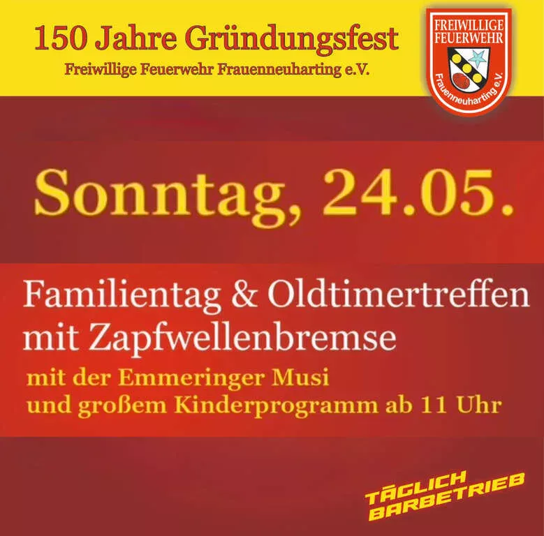 Flyer für Familientag & Oldtimertreffen in Tegernau